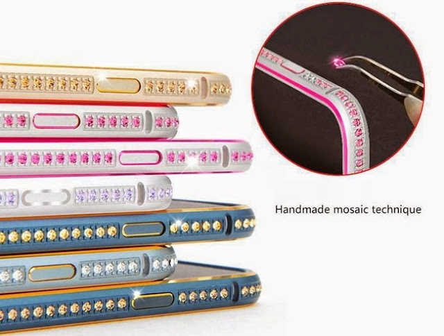 Ốp viền bumper iPhone 5S/ iPhone 5/ iPhone SE hiệu CoteetCi có đính đá